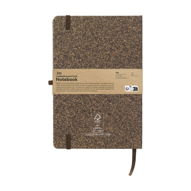 Logotrade profilprodukter bild: CoffeeGround Cork Paper Notebook A5