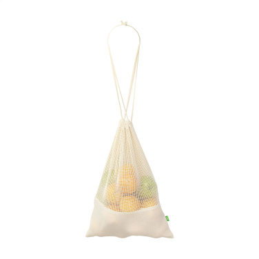 Logotrade profilreklam bild: Natura Organic GOTS Mesh Bag (120 g/m²) fruktpåse