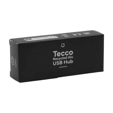 Logotrade reklamprodukter bild: Tecco GRS Recycled Alu USB Hub