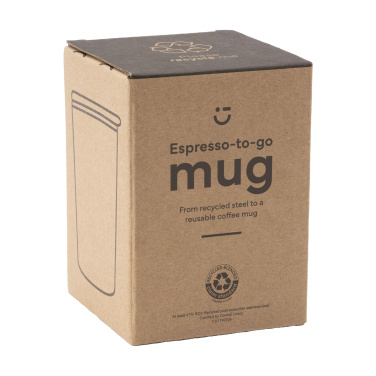 Logotrade reklamprodukter bild: Espresso-to-Go-mugg RCS Recycled Steel 170 ml