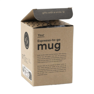 Logotrade profilprodukter bild: Espresso-to-Go-mugg RCS Recycled Steel 170 ml