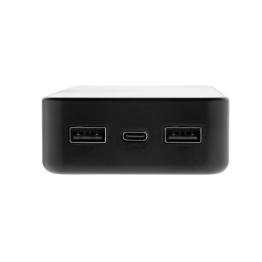 Logotrade reklamprodukter bild: Boostcore RCS powerbank i återvunnen plast 20.000mAh USB