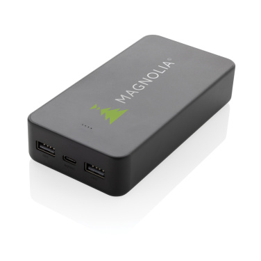 Logotrade profilprodukter bild: Boostcore RCS powerbank i återvunnen plast 20.000mAh USB