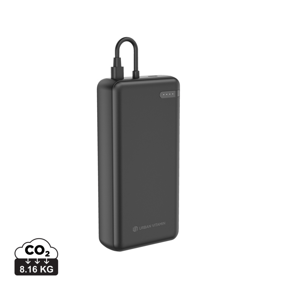 Logotrade profilreklam bild: Urban Vitamin Menlo Park RCS rplastic 20.000 20WPD powerbank