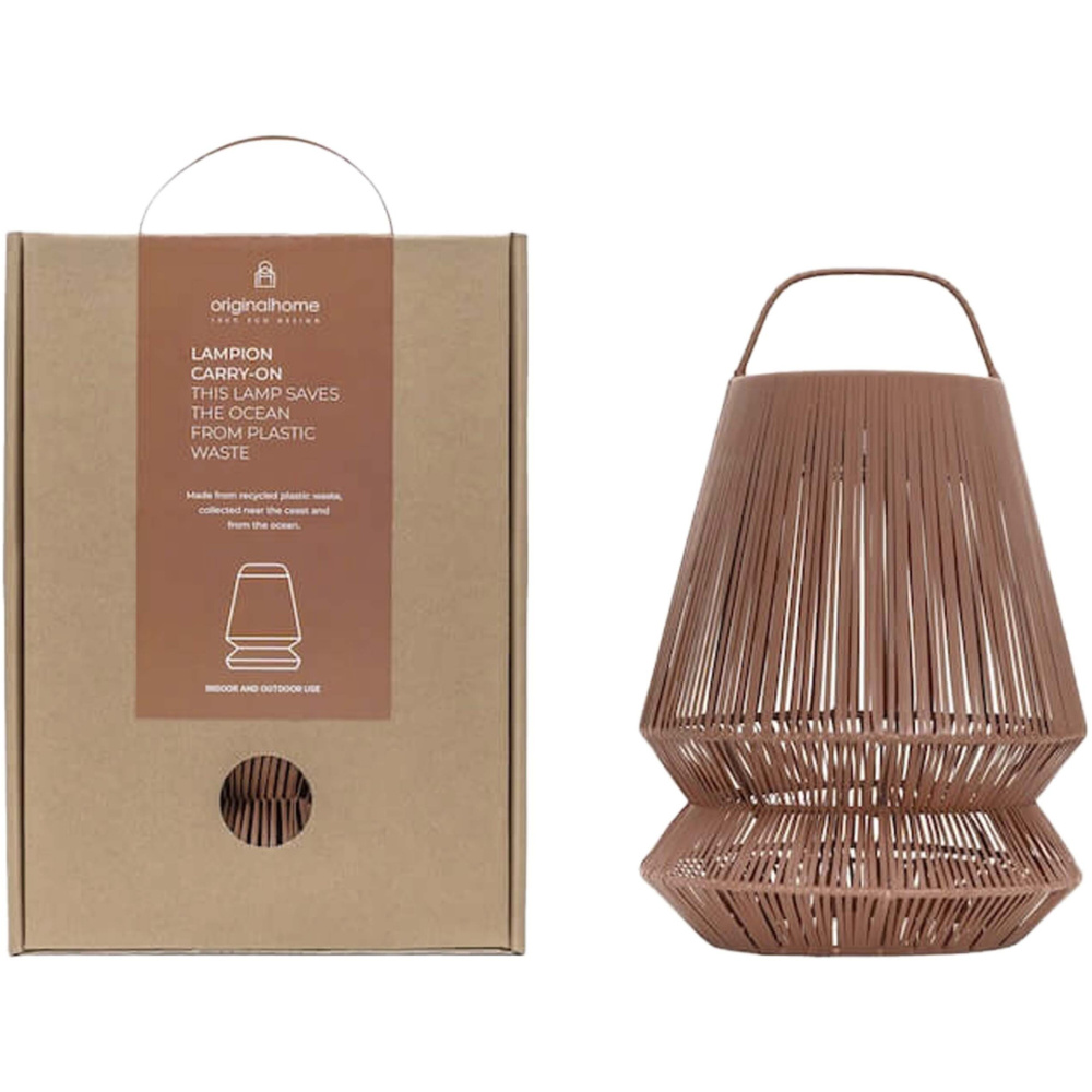 Logotrade profilprodukter bild: Originalhome Lampion återvunnen bärbar lampskärm