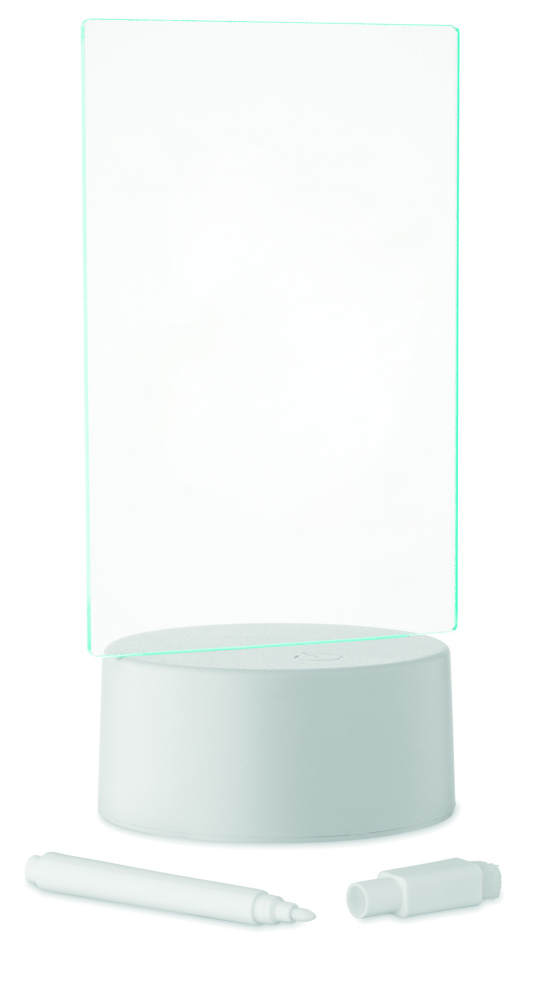 Logotrade profilprodukter bild: LED-belyst memoskylt