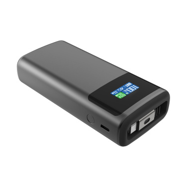 Logotrade presentreklam bild: Quantom RCS ultrasnabb PD45W 10.000mAh powerbank med display