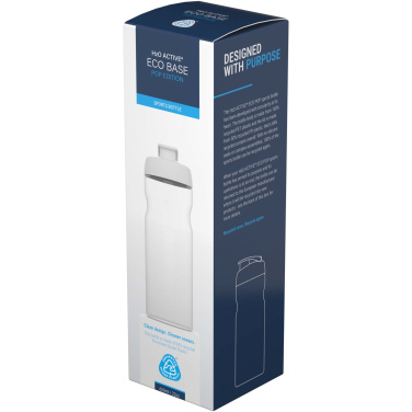 Logotrade presentreklam bild: H2O Active® Eco Base 650 ml sportflaska med uppfällbart lock