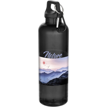 Logotrade kampanjprodukter bild: Oregon 750 ml vattenflaska av RCS-certifierad återvunnen plast med karbinhake