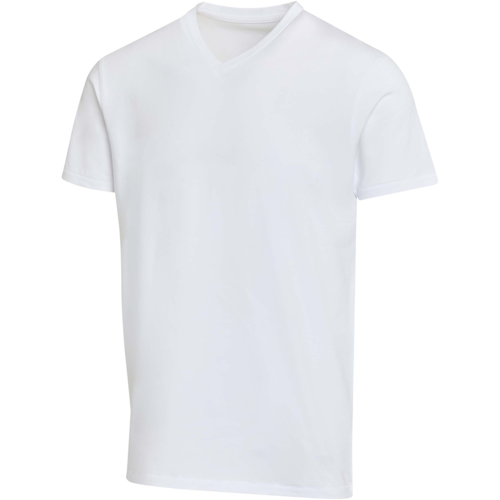 Logotrade presentreklam bild: Balfour kortärmad v-ringad unisex-T-shirt