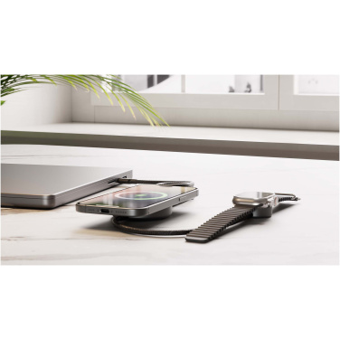 Logotrade profilreklam bild: Zens Pro 2 15 W dubbel laddningskabel