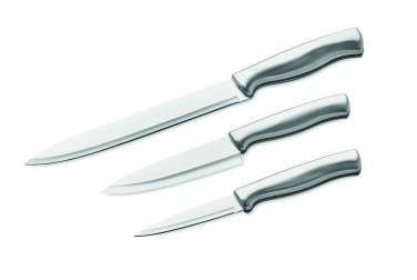 Logotrade reklamprodukter bild: Knivset i rostfritt stål 3st