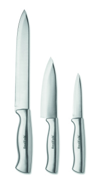 Logotrade profilprodukter bild: Knivset i rostfritt stål 3st