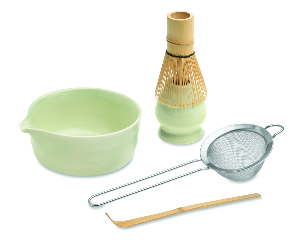Logotrade presentreklam bild: Matcha tea set 5 st