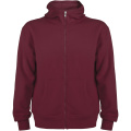 Montblanc unisex hoodie med hellång dragkedja, Granat